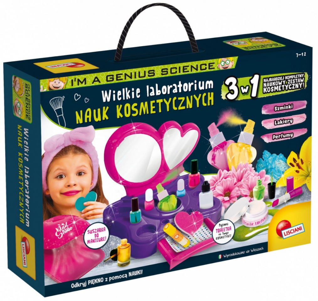 Lisciani Set scientific Im a Genius great laboratory learning kosmetycznych