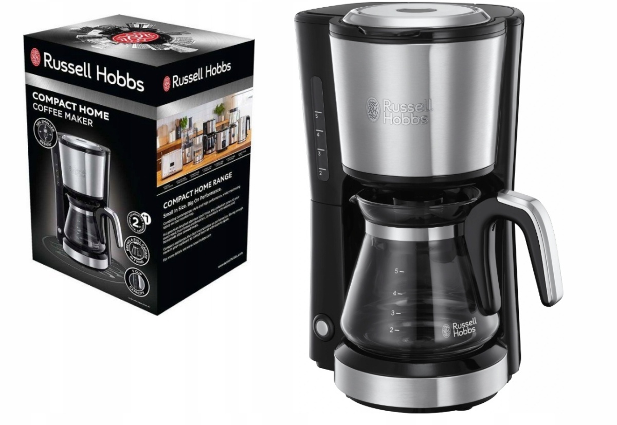 Russell Hobbs filterkohvimasin 24210-56 Drip Coffee Maker, must/roostevaba teras