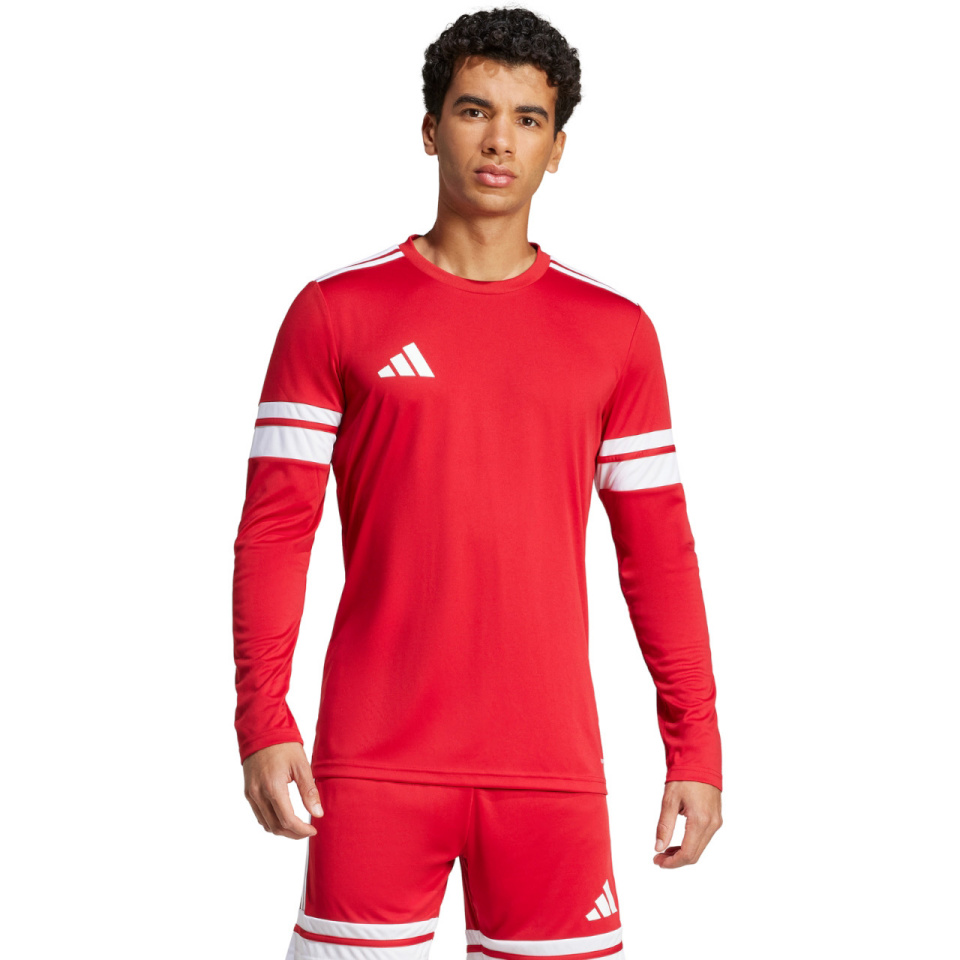 Adidas Teamwear T-särk meestele Squadra 25 Long Sleeve Jersey punane JE5297 suurus M