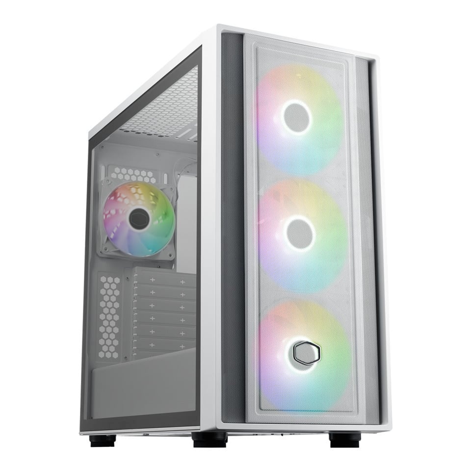 Cooler Master korpus MasterBox 600 (valge, Tempered Glass)