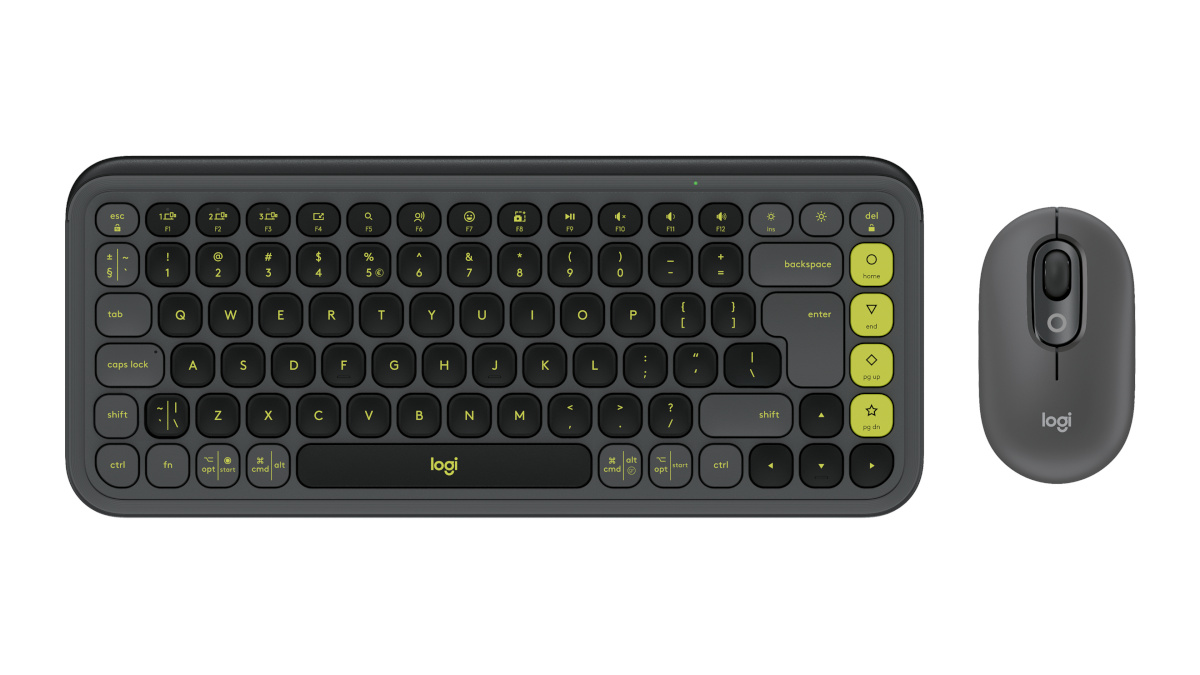 Logitech klaviatuur + hiir Combo Pop Icon gr roheline 920-013140
