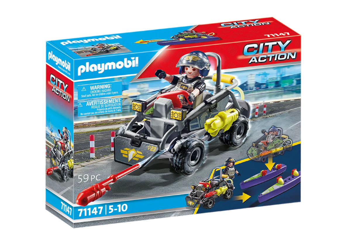 Playmobil klotsid City Action 71147 Tactical Police: All-Terrain Quad