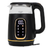 Adler veekeetja AD 1305 Electric Kettle Glass with LED Display, must/kuldne