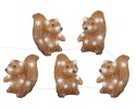 Lumineo valguskett 491335 Acrylic Squirrels with Lights, pruun