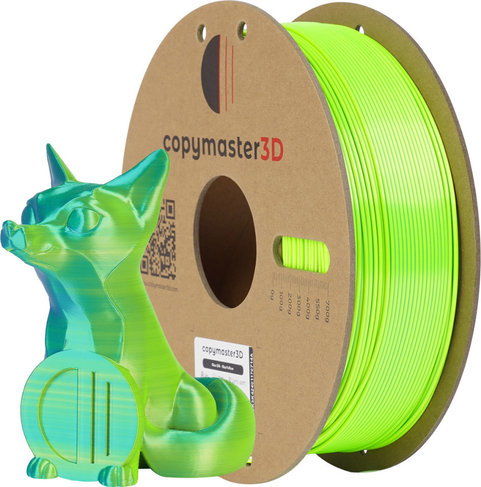 Copymaster3D Duo-Silk 3D printeri niit, 1,75 mm, sinine/kollane