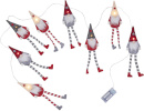 Star Trading päkapikuvalgustite komplekt Alf Elf Light Set, 140cm, punane/valge