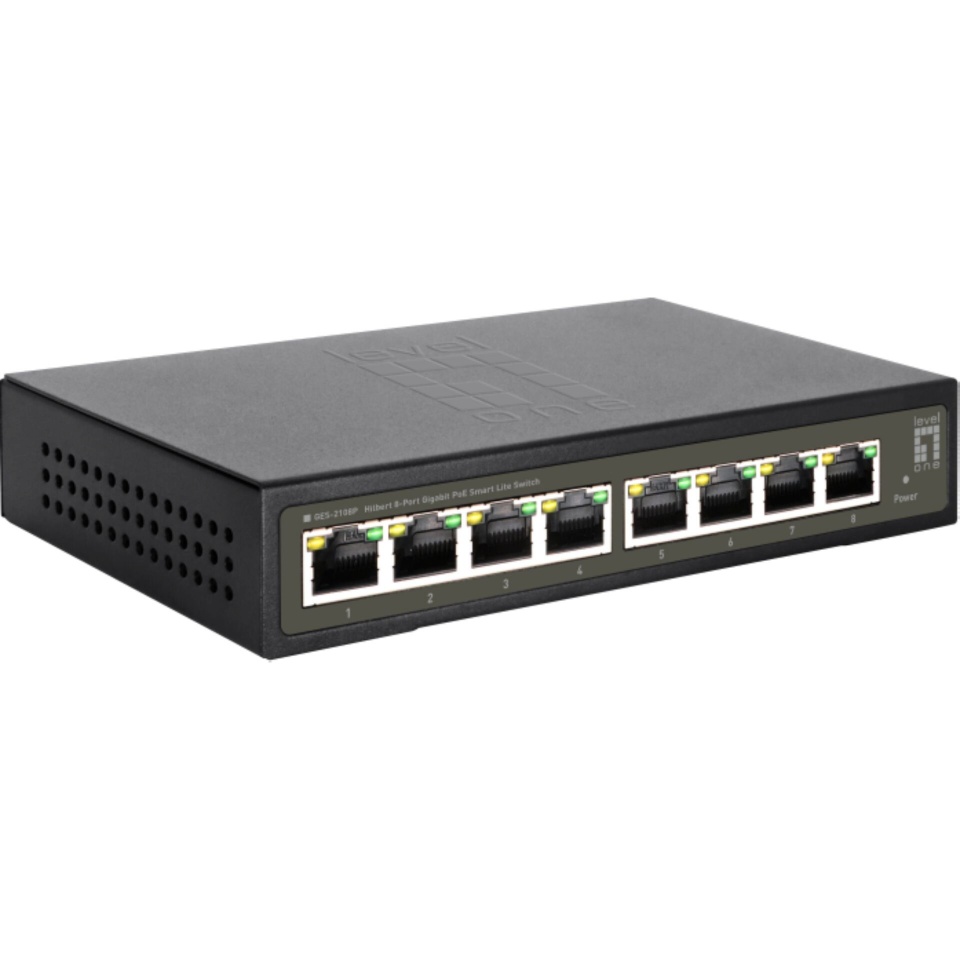 Level One switch GES-2108P 8-Port Gigabit PoE