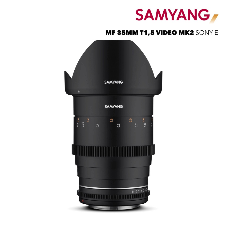 Samyang objektiiv MF 35mm TF1.5 VDSLR MK2 Sony E