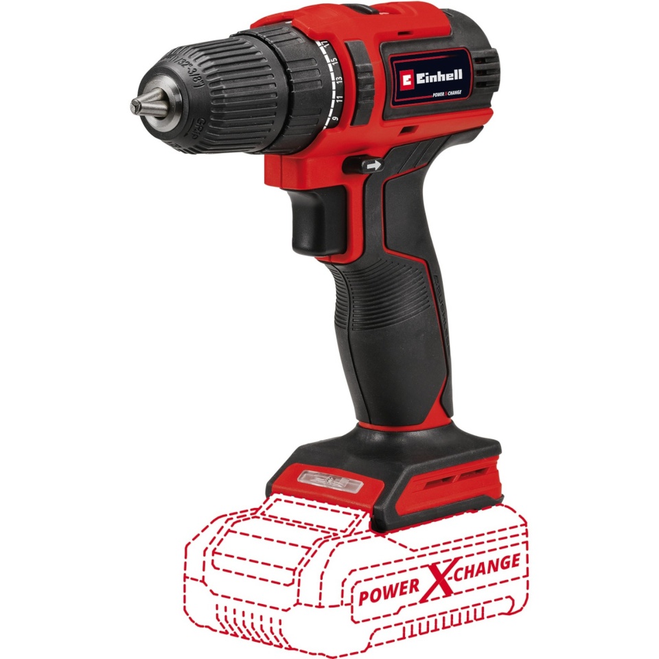 Einhell akutrell TE-CD 18/40 Li BL - Solo  Cordless Drill/Driver, punane/must