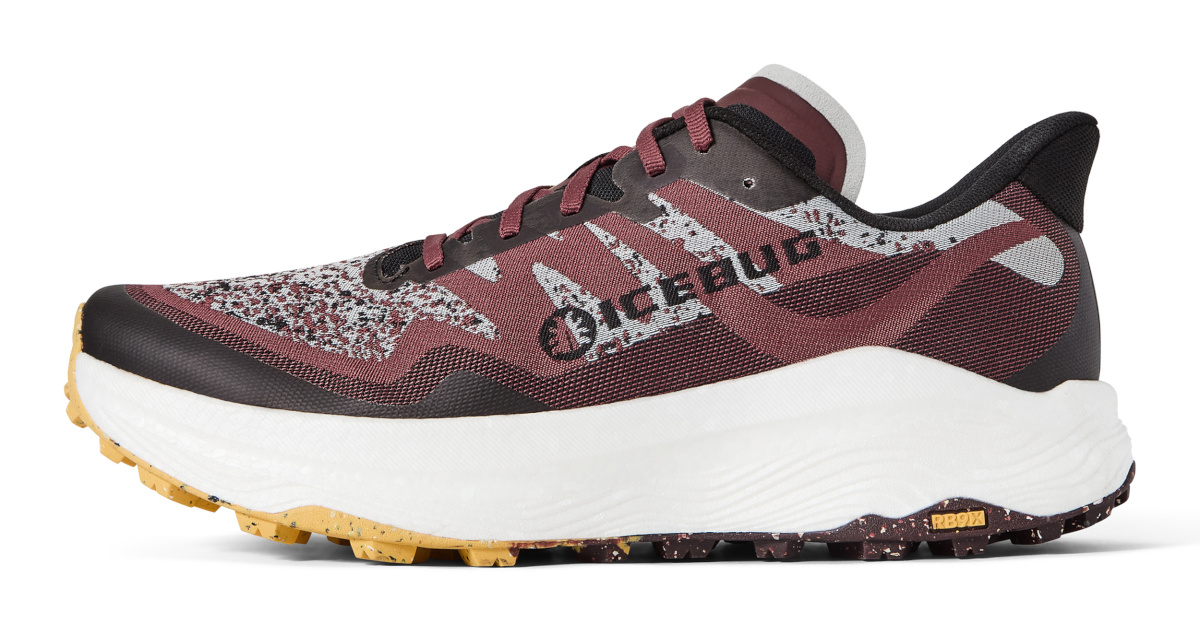 Icebug maastikujooksu jalatsid F0378001---366 Women Järv RB9X Dark Cherry/Yellow