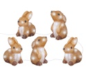 Lumineo jõulutuled 491336 Acrylic Bunny Set with Lights for Outdoor Use, pruun