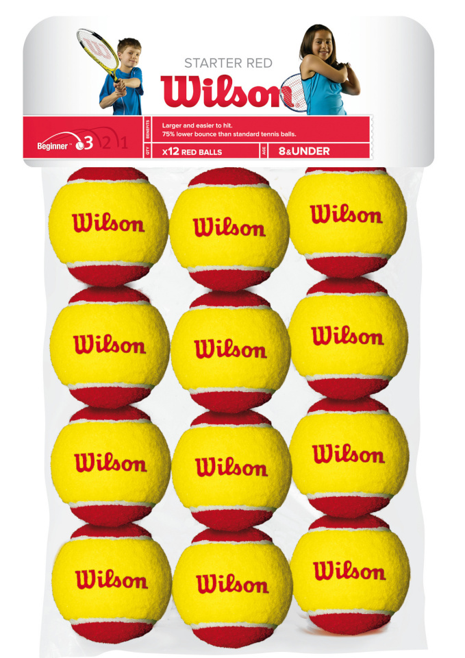 Wilsoni tennisepallid STARTER RED TBALL 12 tk pakis