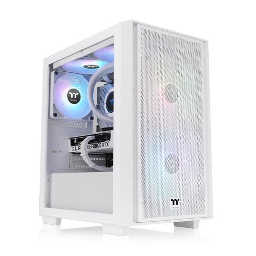 Thermaltake korpus Versa H16 TG ARGB (valge, Tempered Glass)