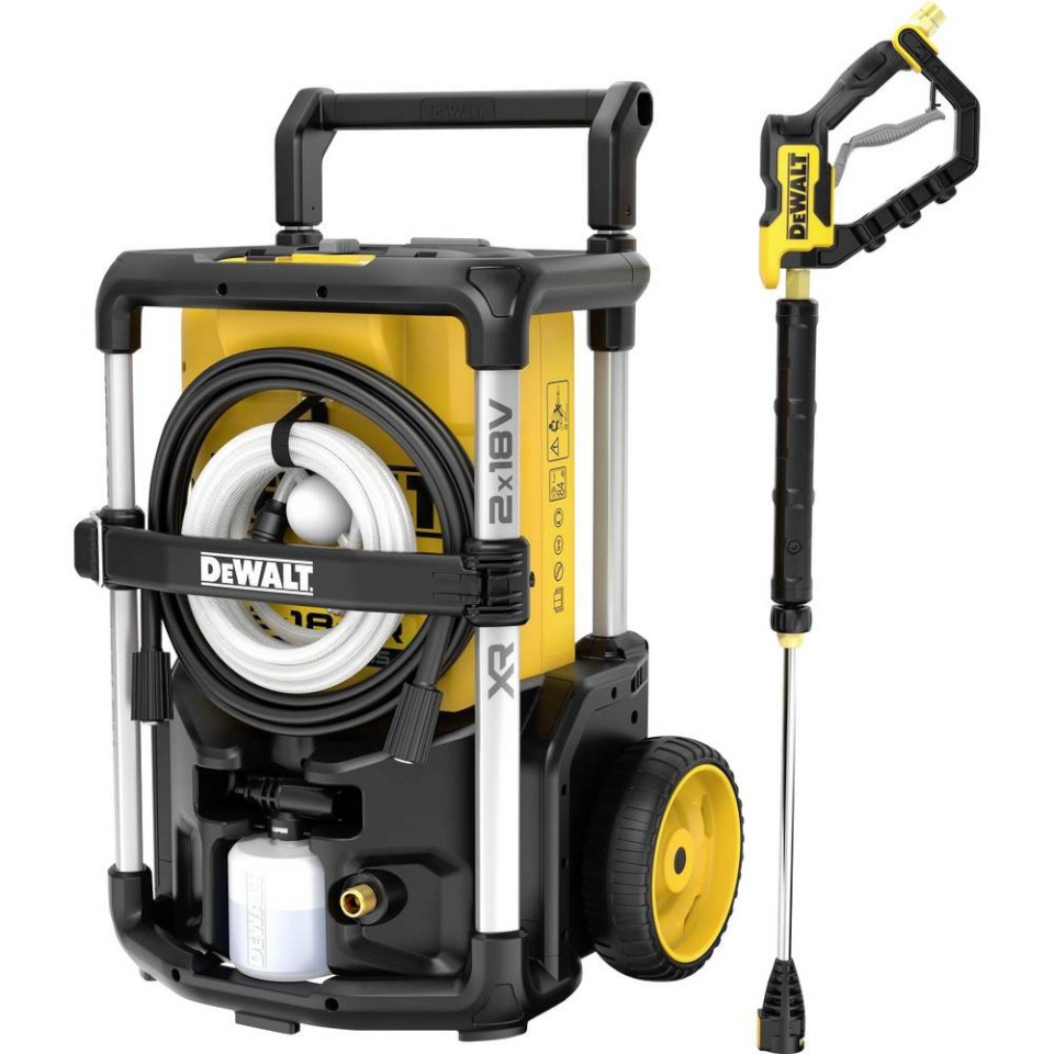 DeWalt survepesur DCMPW1600N-XJ Battery-Powered Pressure Washer, must/kollane