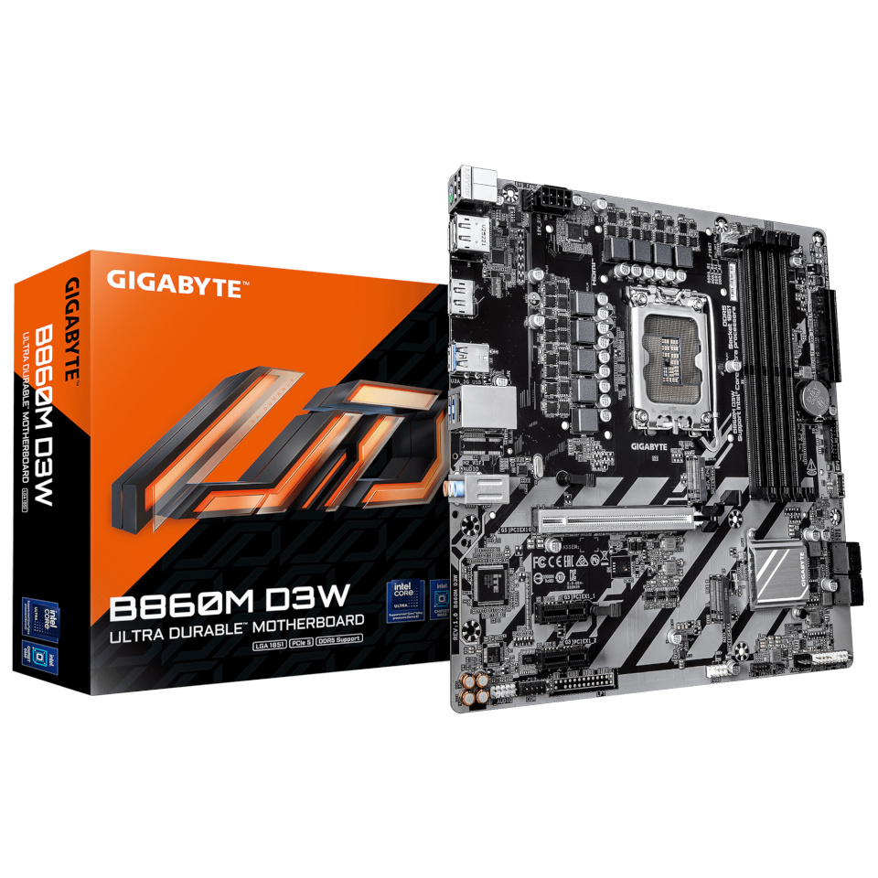 Gigabyte emaplaat B860M D3W B860, S1851, mATX DDR5