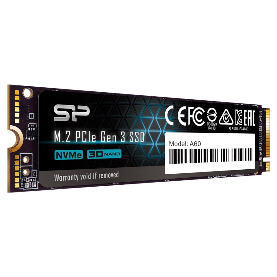 Silicon Power kõvaketas SSD A60 128GB M.2 PCIe NVMe Gen3x4