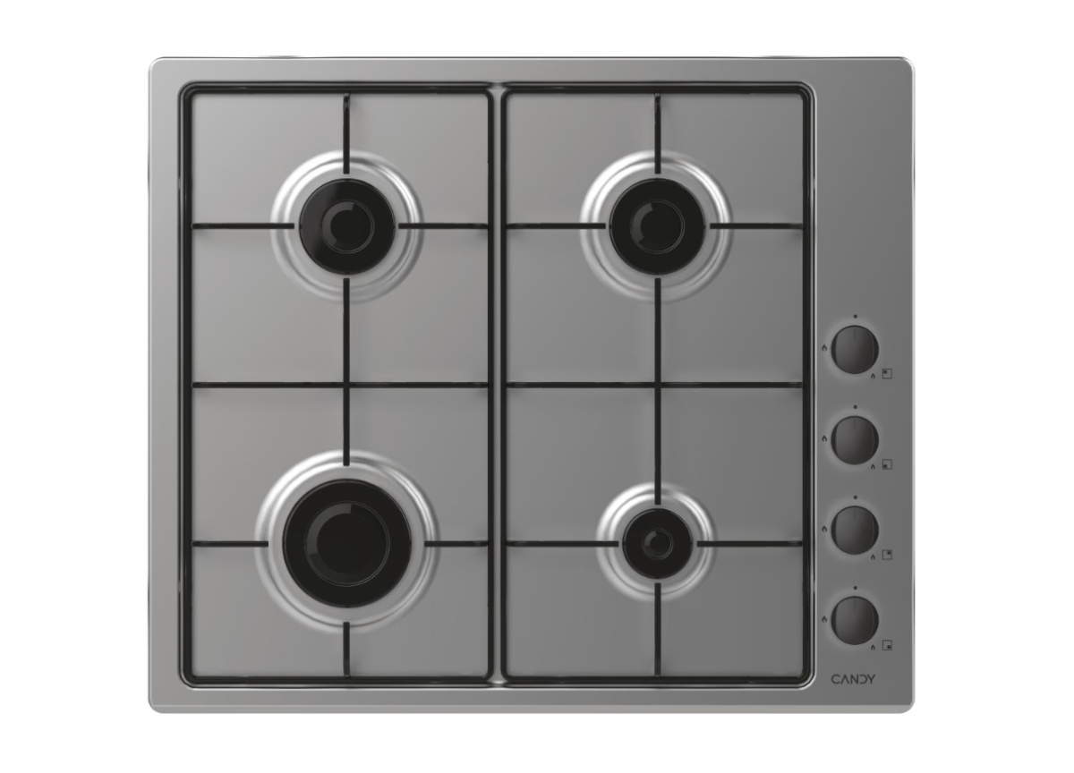 Candy pliidiplaat Hob | Idea CHW6LBX/4U2 | Gas | Number of burners/cooking zones 4 | Knob | Stainless Steel
