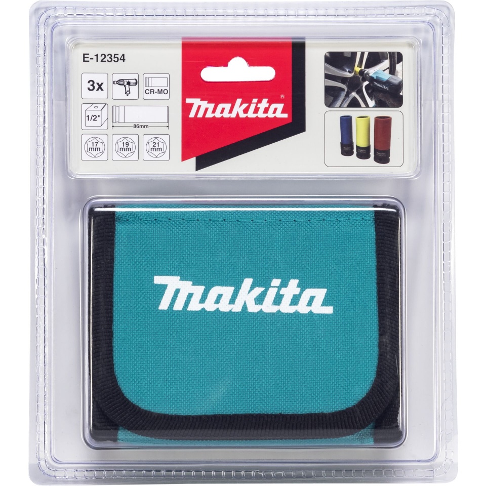 Makita tööriistakomplekt E-12354 Socket Set 3-osaline 1/2