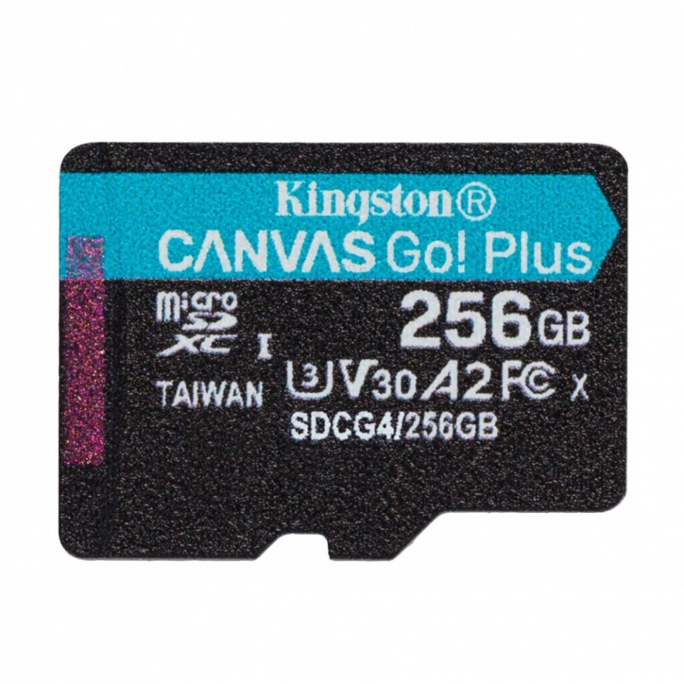 Kingston mälukaart microSD 256GB Canvas Go! Plus 200MB/s A2 U3 V30