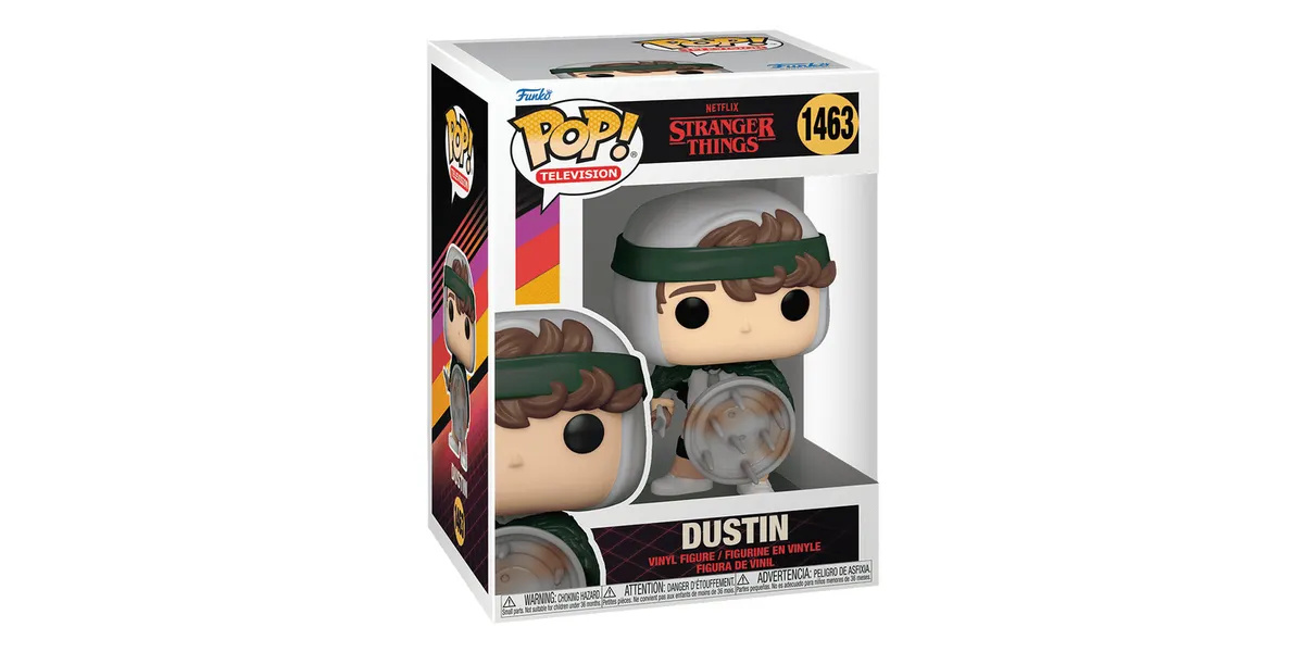 Funko Pop! Figur Stranger Things Dustin Schild/Schwert 10cm
