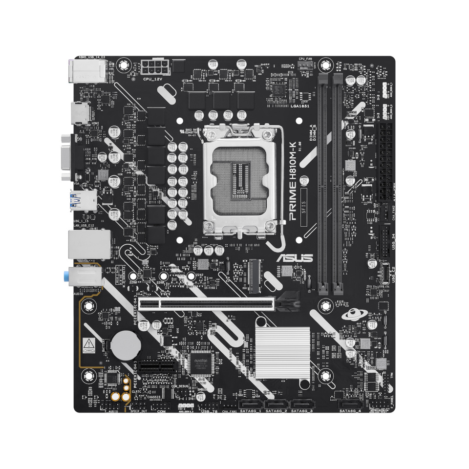 ASUS emaplaat PRIME H810M-K , 1851, DDR5, mATX