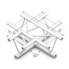 StudioKing Truss Triangle Truss 90 Degree 4 Way Horizontal