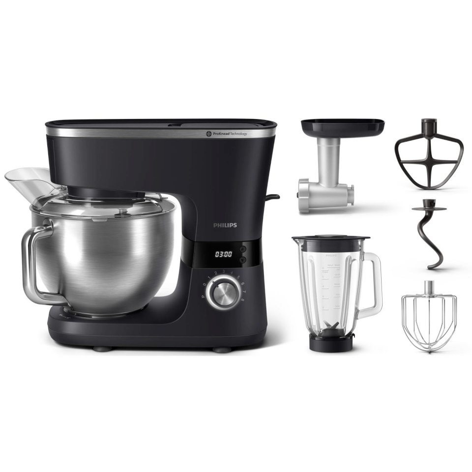 Philips köögikombain HR7962/21 Series 7000 Kitchen Machine with Mix, must