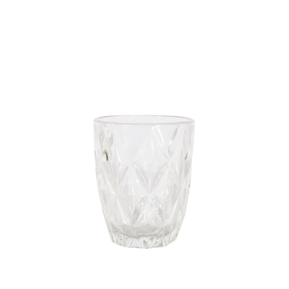 H4Y joogiklaas madal Coral, 250ml, läbipaistev