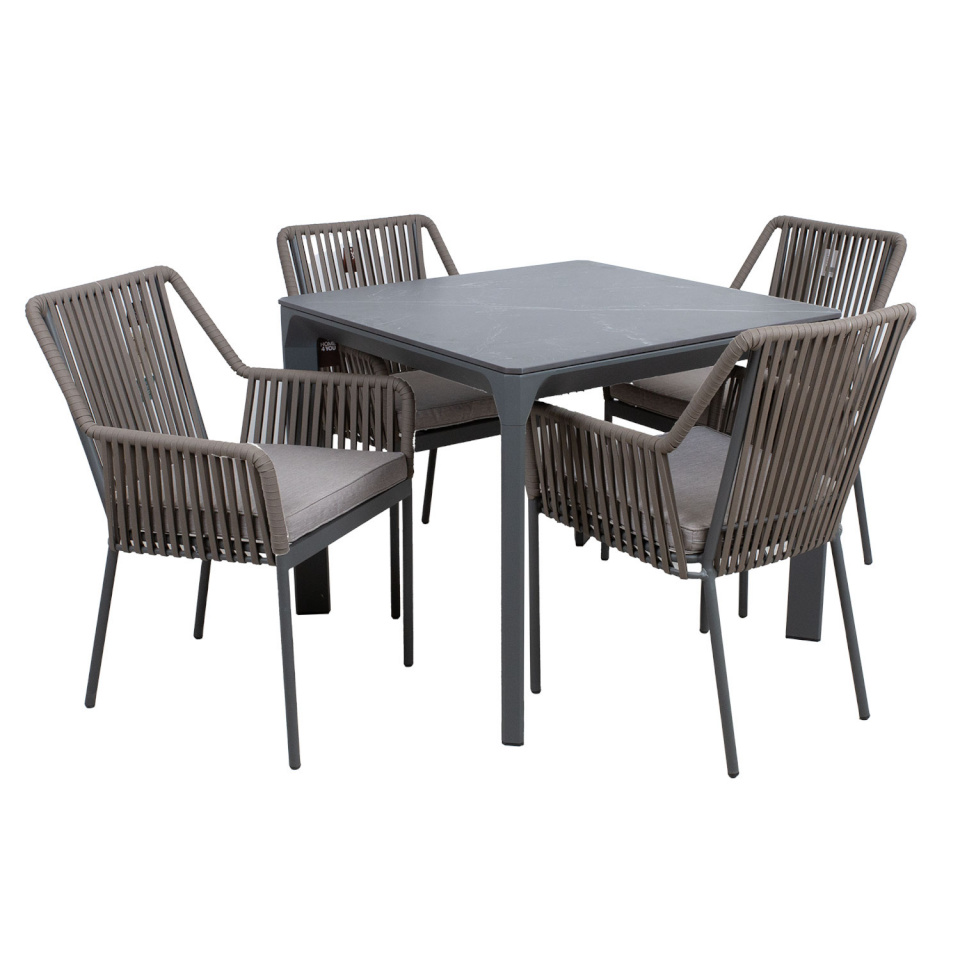 H4Y aiamööblikomplekt CARVES laud ja 4 tooli 21180