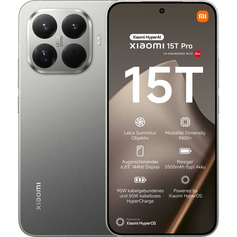 Xiaomi mobiiltelefon 15T Pro 12 / 1TB 5G hall
