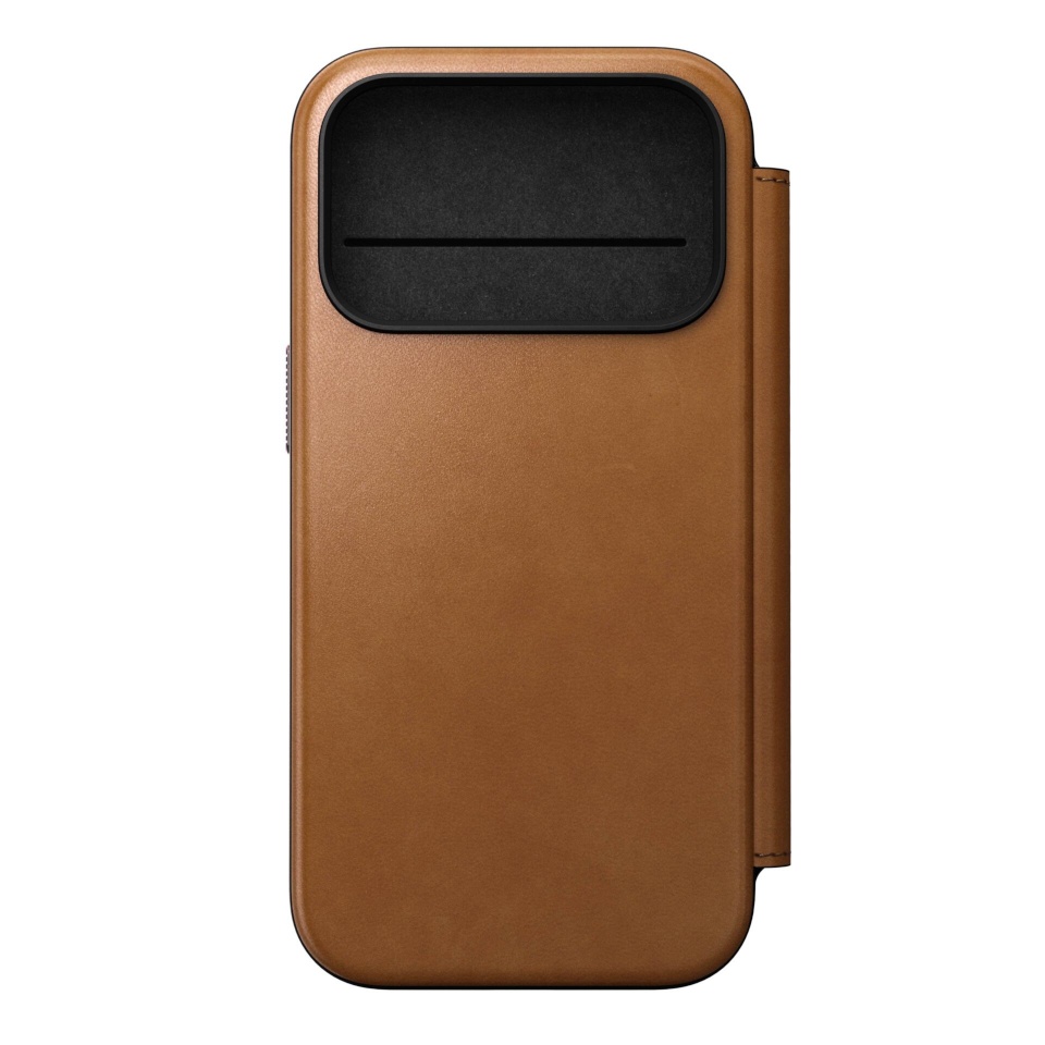 Nomad kaitsekest Modern Leather Folio iPhone 17 Pro English Tan