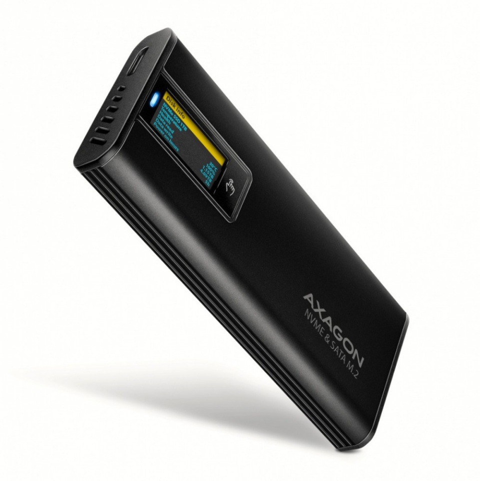Axagon kettaboks External Enclosure 10Gbps M.2 NVMe/S EEM2-SD2B