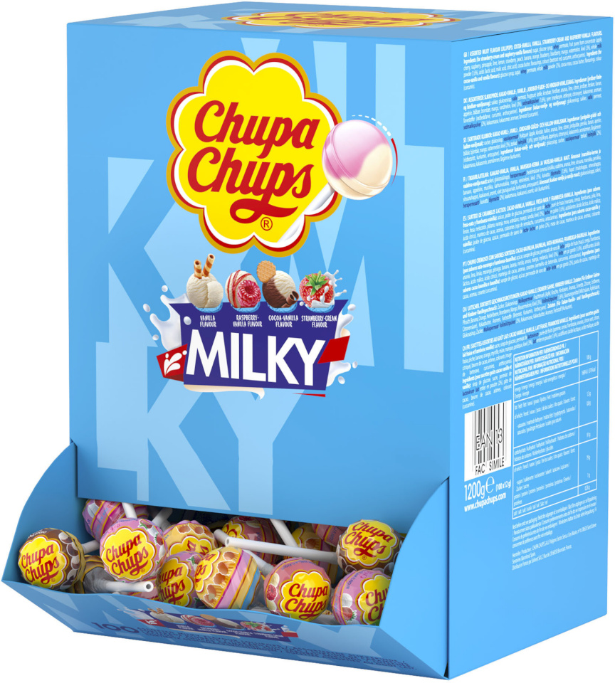 Chupa Chups pulgakommid Milky, 1,2kg