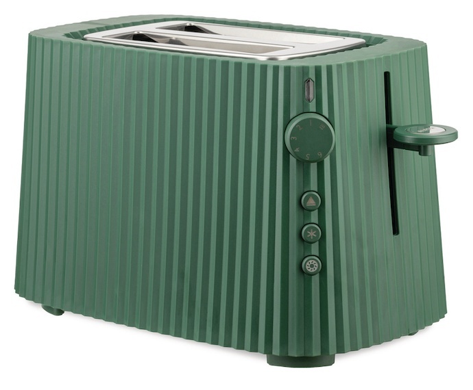 Alessi röster MDL08GR Plisse Toaster, roheline