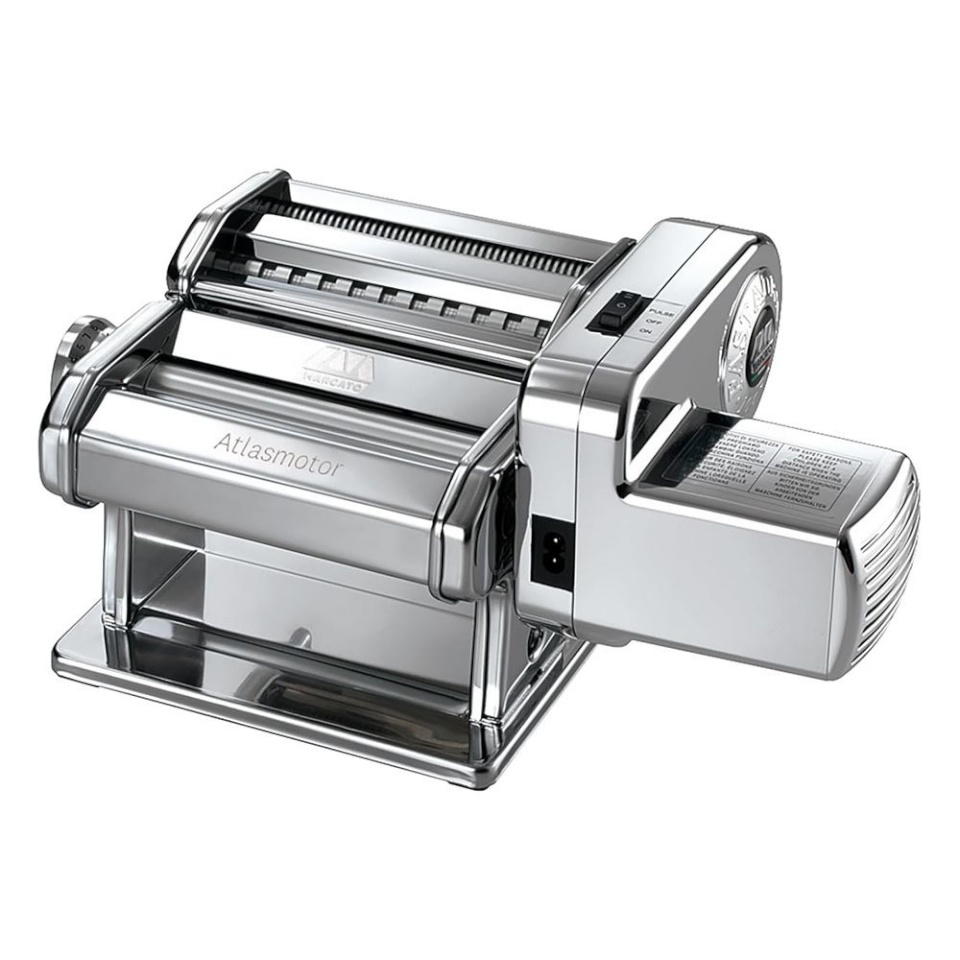Marcato pastamasin Atlasmotor+ Pasta Machine, hõbedane