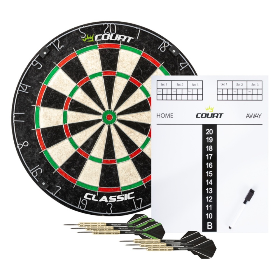 Court noolemängulaud Classic Dartboard Set