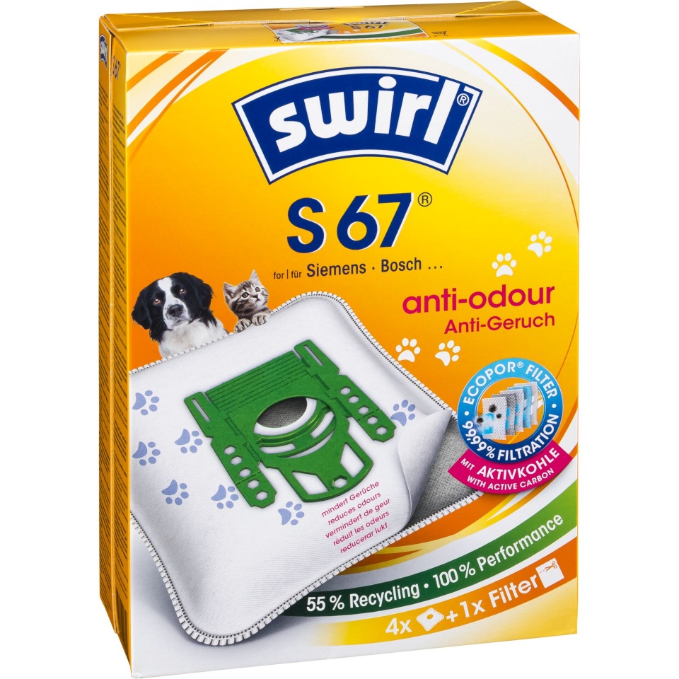 Swirl tolmukotid MicroPor PET, 4+1