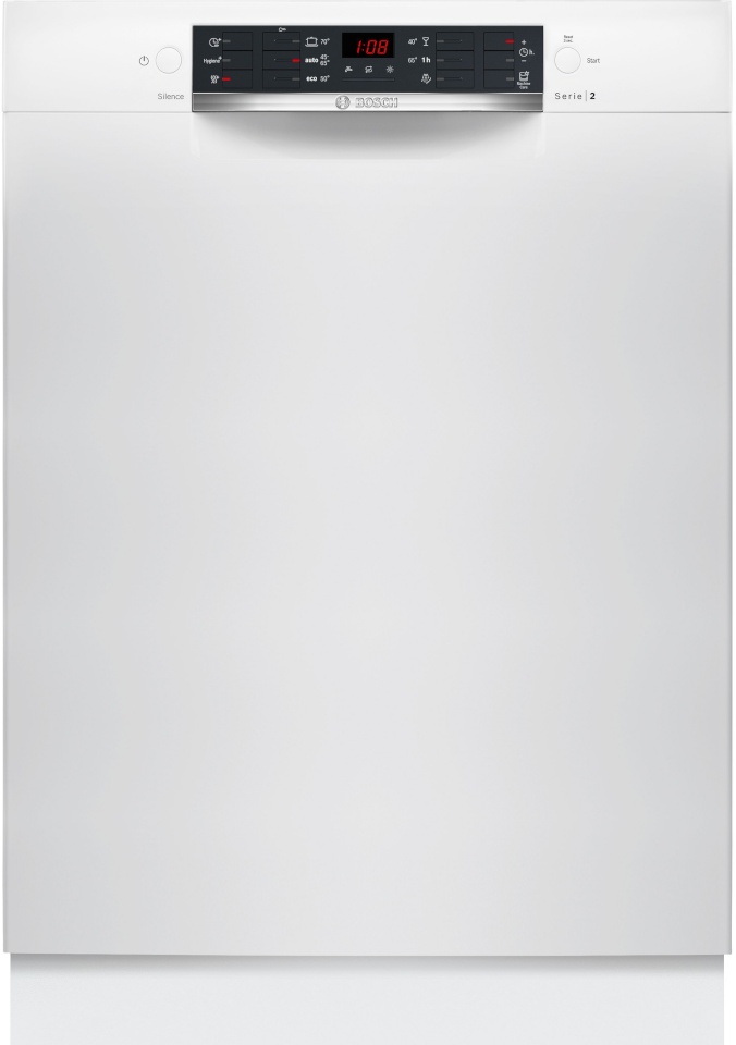 Bosch integreeritav nõudepesumasin SMU26AW11S Serie 2 Undercounter Dishwasher, 60cm, valge