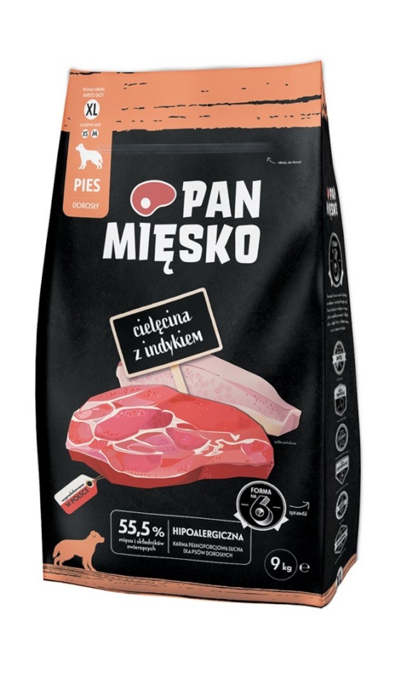 Pan Mięsko kuivtoit koerale Veal with Turkey XL, 9kg