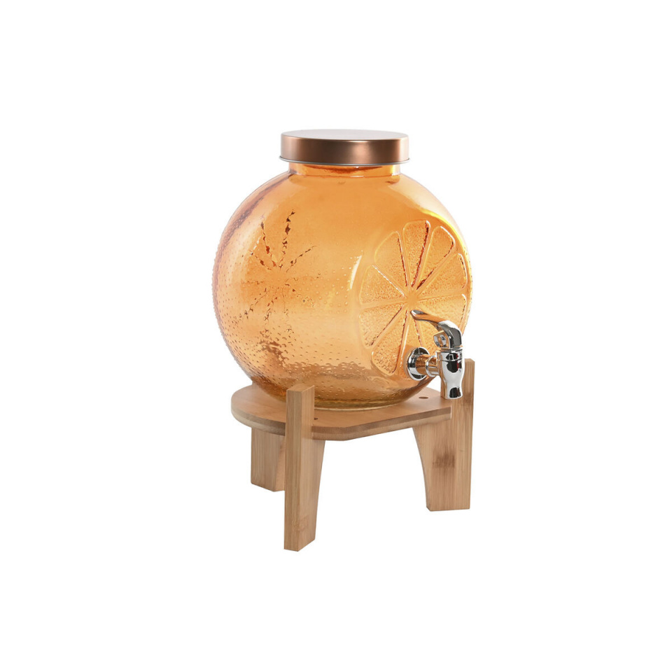 Home ESPRIT Veejaotur oranž Bambus Kristall 5 L 24x17,5x24cm
