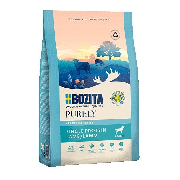 Bozita kuivtoit koerale Purely Adult Lamb, 2,5kg