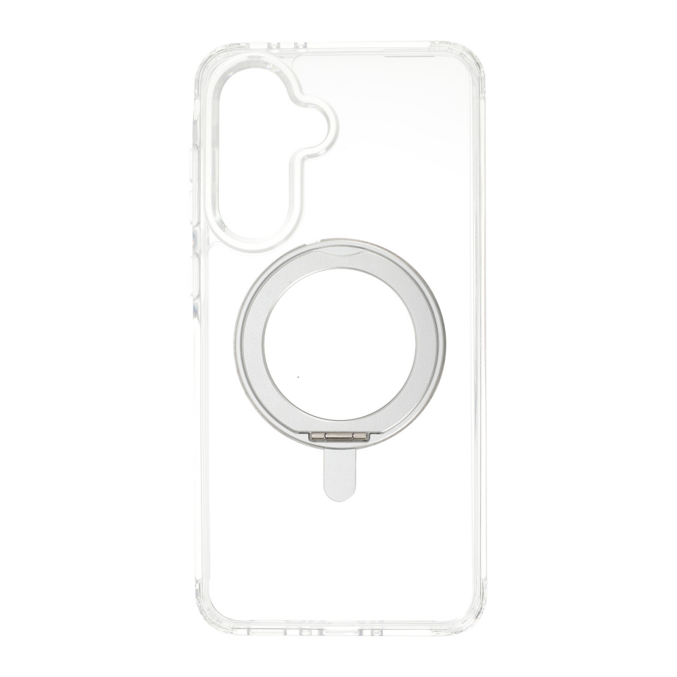 FoneKit Premium tugijalgaga ümbris MagSafe'iga ühilduva alusega, Samsung Galaxy A36 / A56, läbipaistev