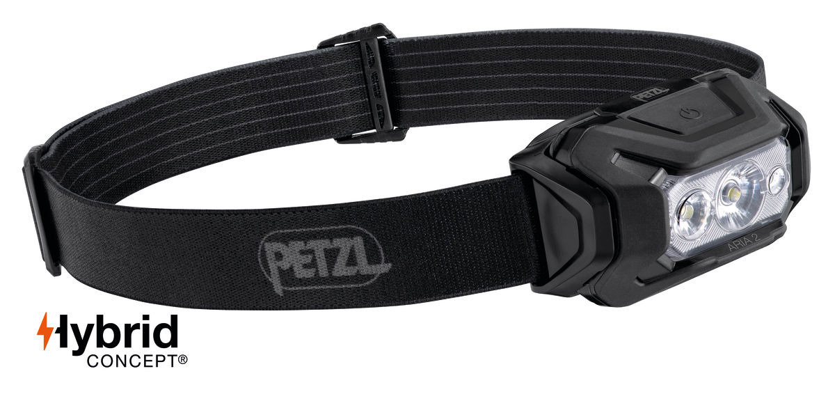 Petzl pealamp ARIA 2R RGB Headlamp, 625 lm, must
