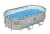 Bestway bassein 56714 Above Ground Framed Oval Pool 7250 L, hall