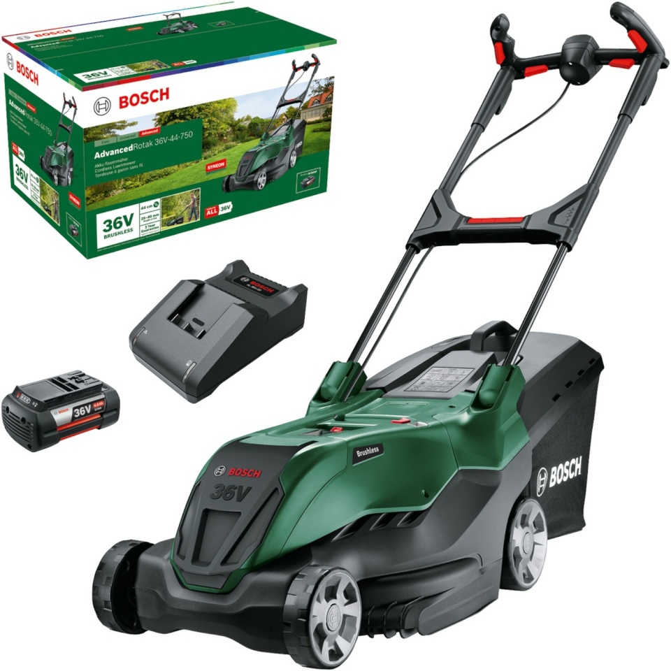 Bosch akumuruniiduk 36V-44-750 AdvancedRotak Solo Cordless Lawn Mower, 36V, roheline/must
