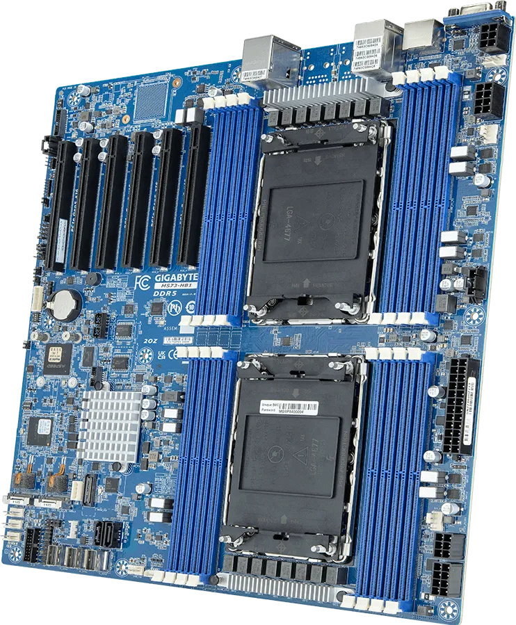 Giga Computing emaplaat MS73-HB1 Dual XEON 5th,4th Gen Mainboard