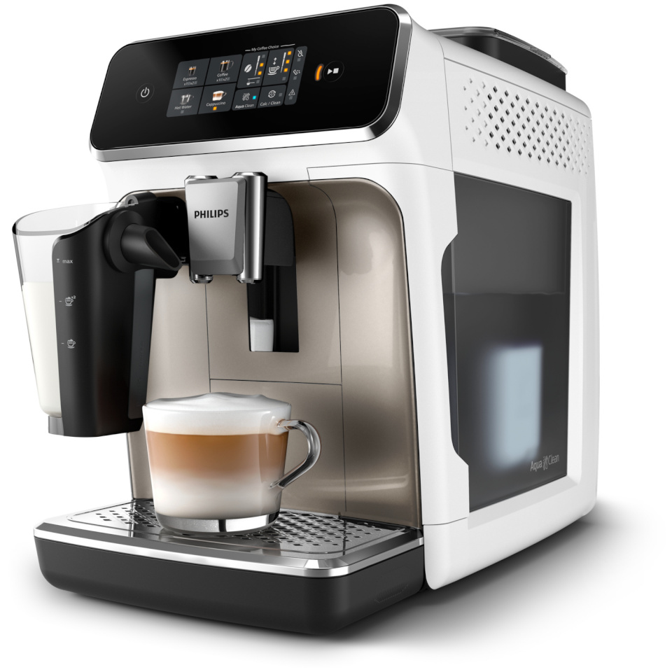 Philips espressomasin EP2333/40 Series 2300 LatteGo Coffee Maker, valge