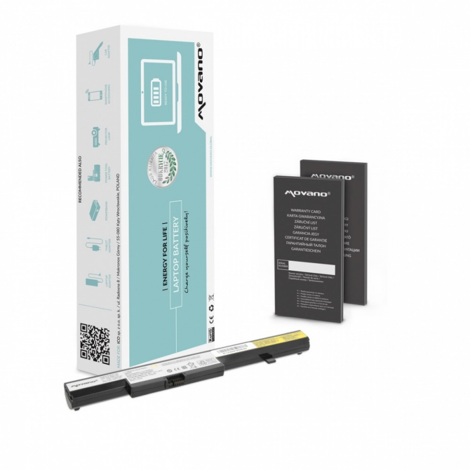 Movano sülearvuti aku 45N1185 for Lenovo B40 B50-70 B50-80 B50-45 - 2200 mAh (32 Wh)