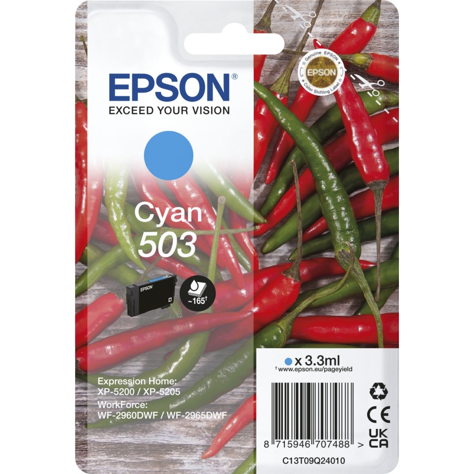 Epson tindikassett Epson tsüaan 503 T09Q2
