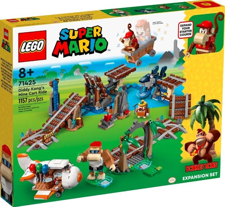 LEGO klotsid Super Mario 71425 Diddy Kong's Mine Cart Ride Expansion Set